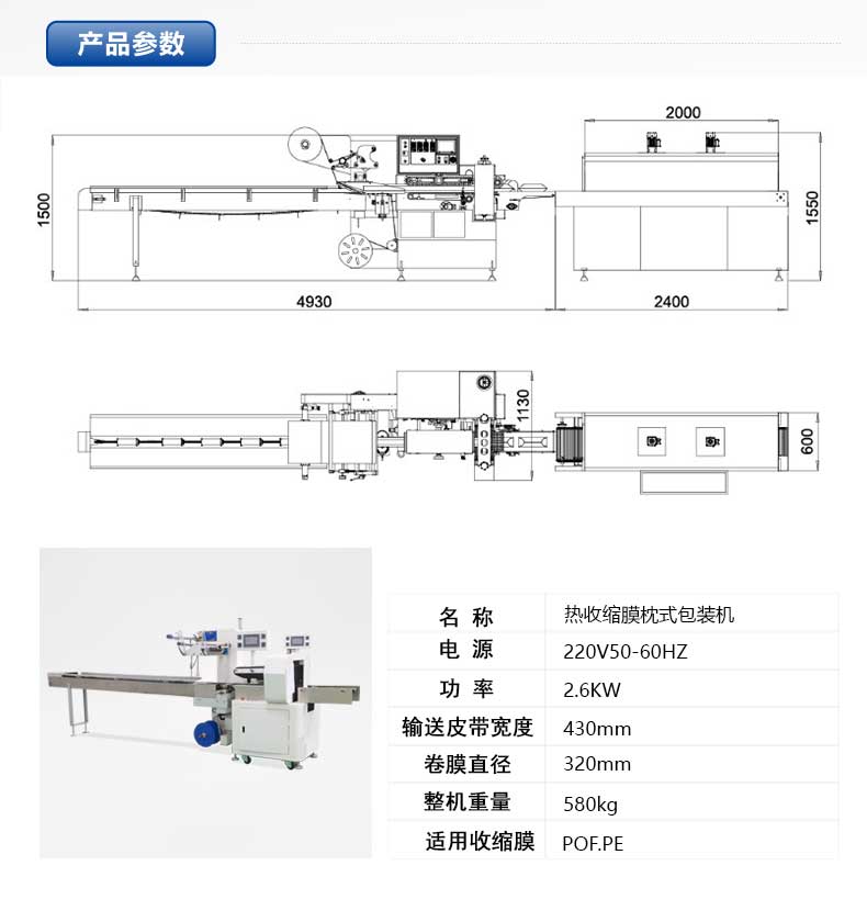 熱收縮紙盒包裝機(jī)(圖1)